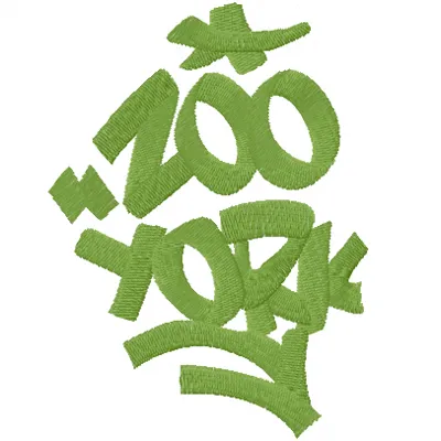 Preview of Zoo York Logo 1 embroidery design, ideal for stitching on caps, hoodies, and t-shirts.
