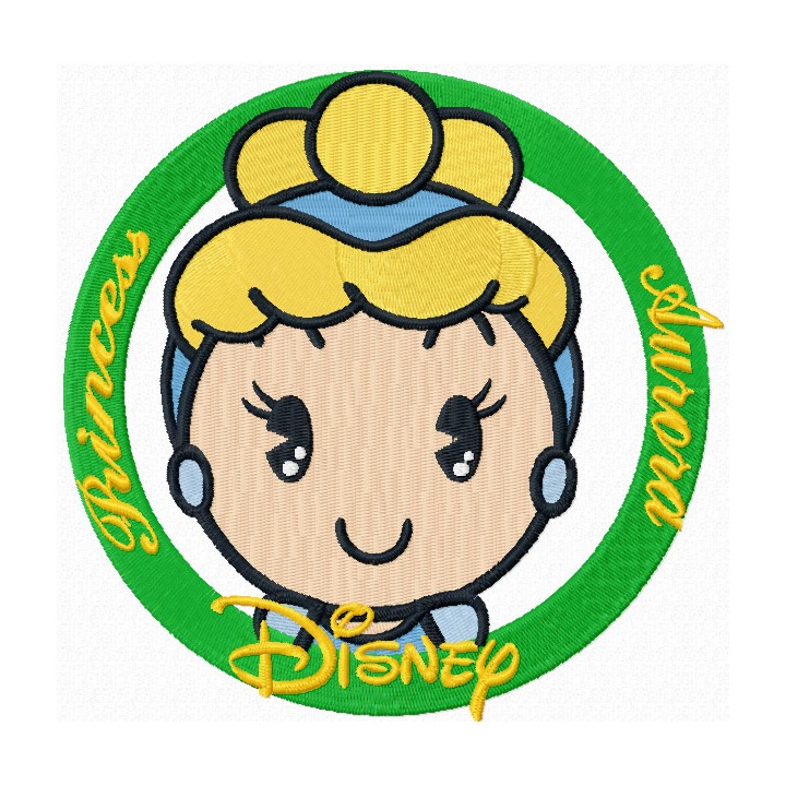 Disney Cuties Princess Aurora embroidery design - Embroidery Design