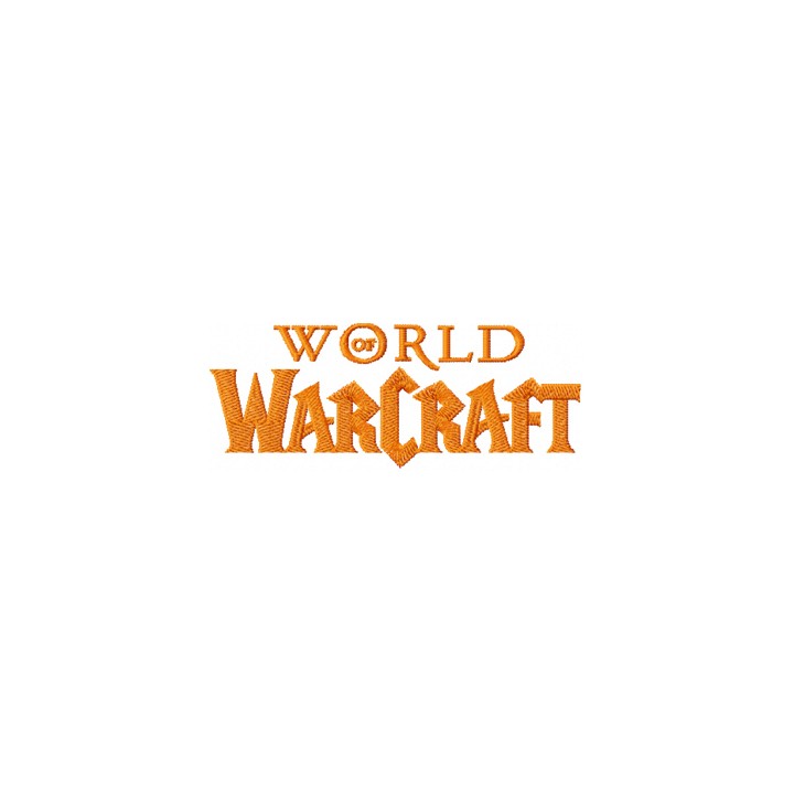 World of Warcraft logo embroidery design - Embroidery Design