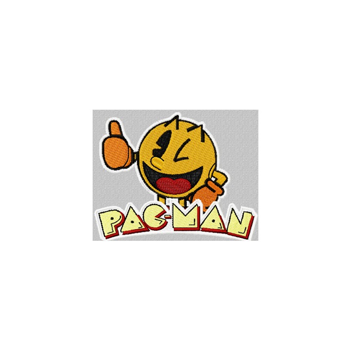 Pac-Man embroidery design - Embroidery Design