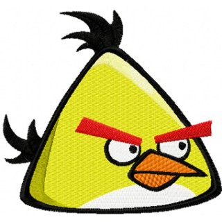 Angry birds Yellow embroidery design - Embroidery Design