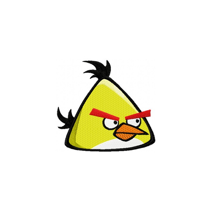 Angry birds Yellow embroidery design - Embroidery Design