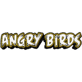 A ngry birds Logo embroidery design - Embroidery Design