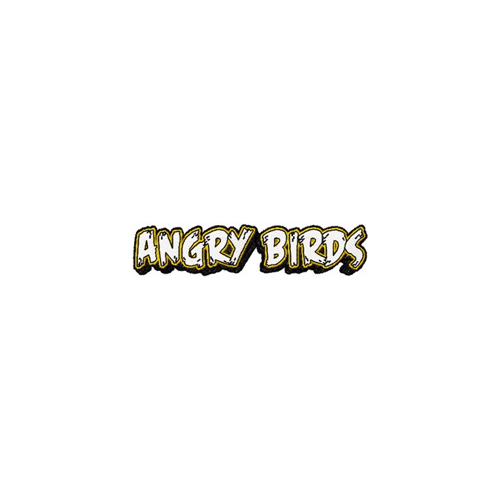 A ngry birds Logo embroidery design - Embroidery Design
