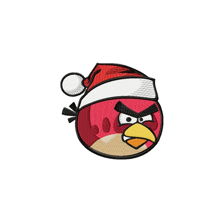 Birds Christmas logo embroidery design - Embroidery Design