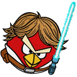 Birds Star Wars Luke embroidery design - Embroidery Design