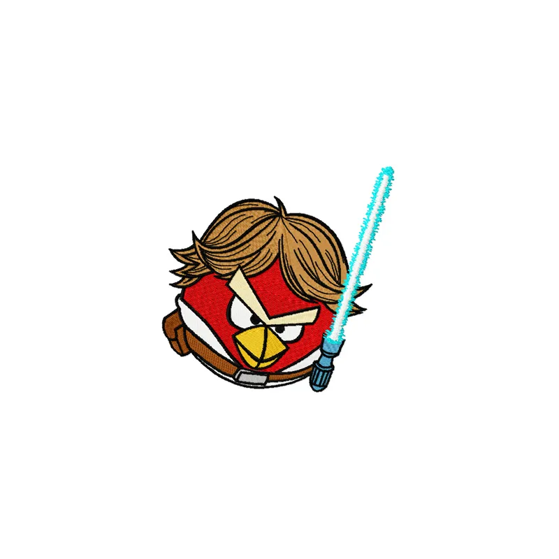 Embroidery design featuring Birds inspired by Star Wars Luke, perfect for crafting on various fabric items.