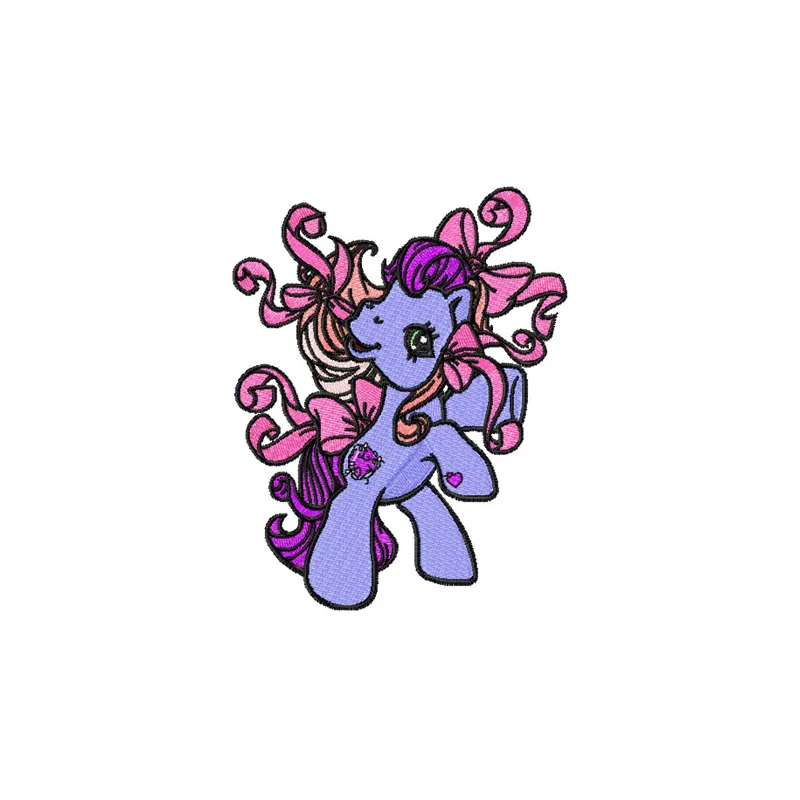 My Little Pony Fire Dance embroidery design showcasing vibrant colors and playful motifs for creative stitching projects.