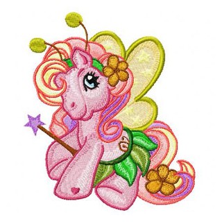 My Little Pony Fairy embroidery design - Embroidery Design