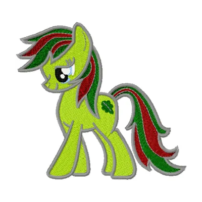 Oak Leaf embroidery design showcasing intricate stitching patterns, perfect for My Little Pony themed projects.