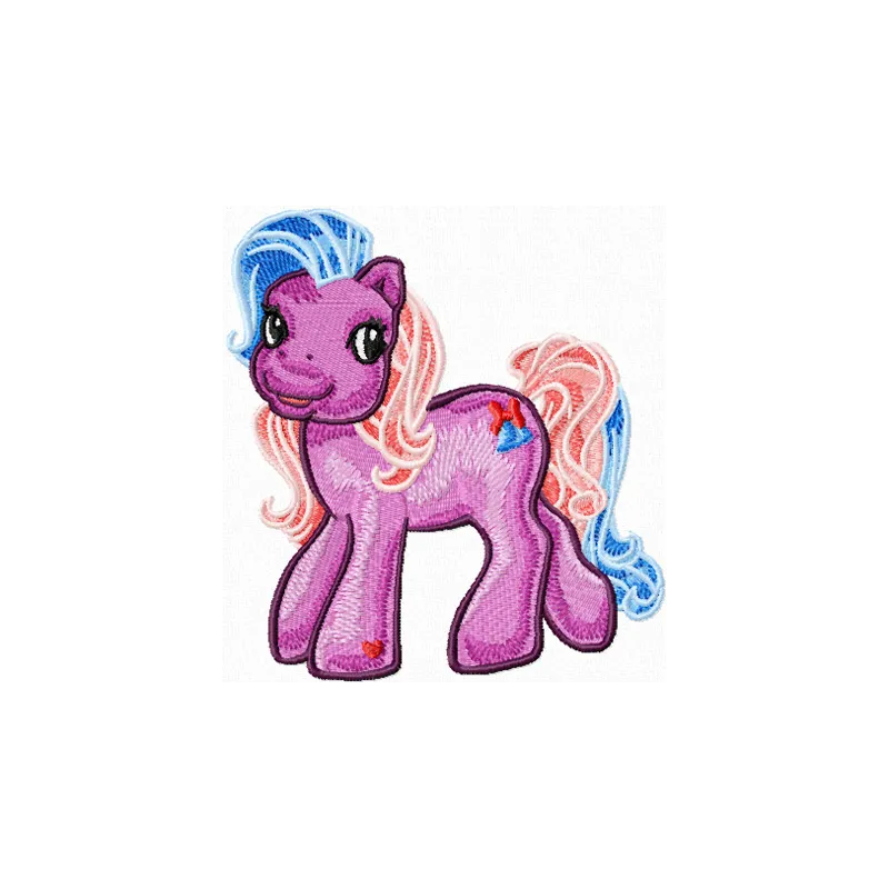 My Little Pony Funny embroidery design showcasing colorful characters for creative stitching projects.