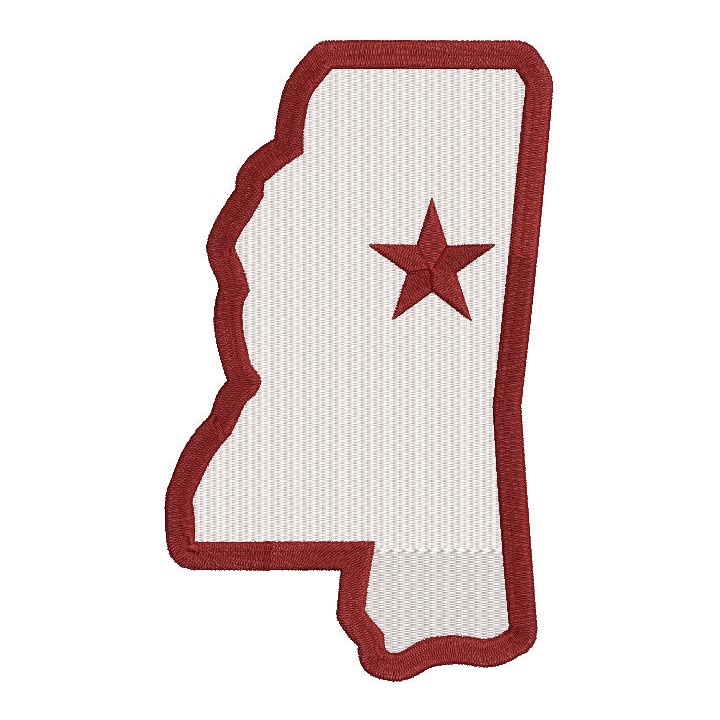 Mississippi State Bulldogs Secondary Logo 2024 embroidery design - Embroidery Design