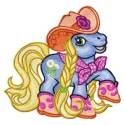 Little Pony Country Style embroidery design featuring a whimsical pony motif for creative stitching projects.