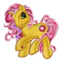 My Little Pony 2 embroidery design featuring colorful characters on a vibrant background, ideal for children's apparel.