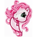 My Little Pony 1 embroidery design featuring a colorful character, perfect for stitching on t-shirts or tote bags.