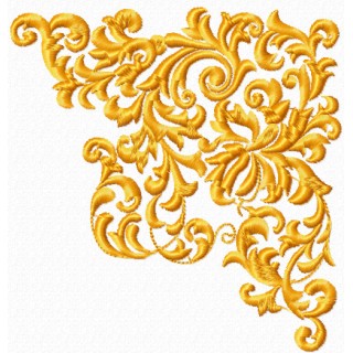 Corner embroidery design - Embroidery Design