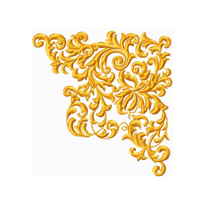 Corner embroidery design - Embroidery Design