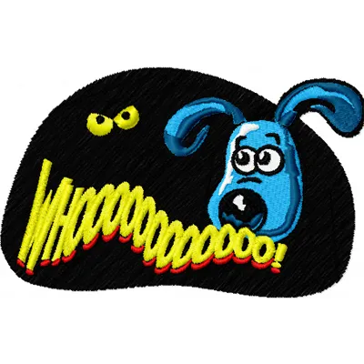 Gromit 2 embroidery design featuring a charming dog motif, perfect for stitching on apparel and home decor items.