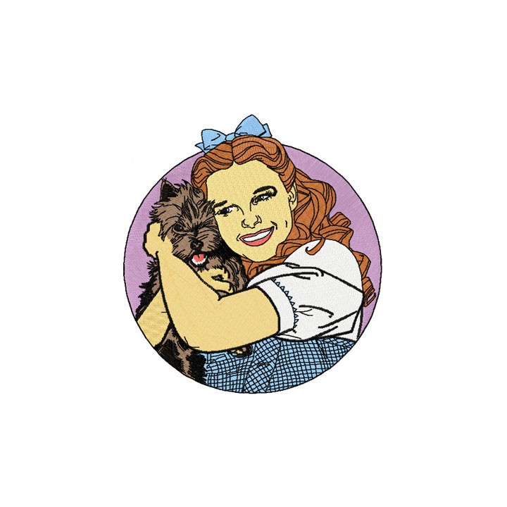 Dorothy and Toto embroidery design - Embroidery Design