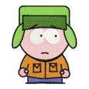 South Park 1 embroidery design showcasing a fun character motif, ideal for stitching on t-shirts or tote bags.