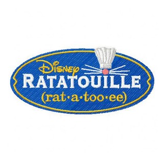 Ratatouille Logo embroidery design - Embroidery Design