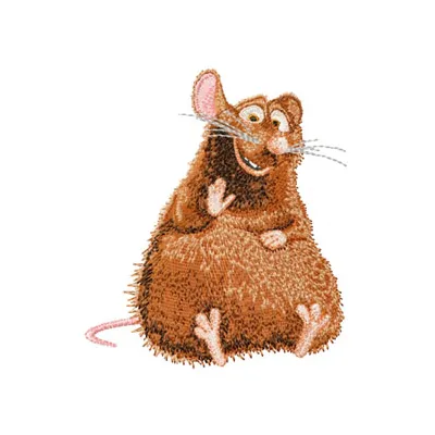 Emile embroidery design featuring a charming mouse motif, perfect for stitching on t-shirts and tote bags.