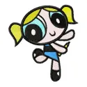 Bubbles 1 embroidery design featuring a whimsical character from Powerpuff Girls, ideal for playful stitching projects.