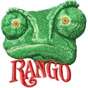 Rango 2 embroidery design featuring a detailed reptile motif, ideal for stitching on apparel or accessories.