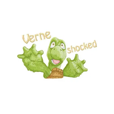 Verne embroidery design featuring a detailed reptile motif, perfect for stitching on various fabric items.