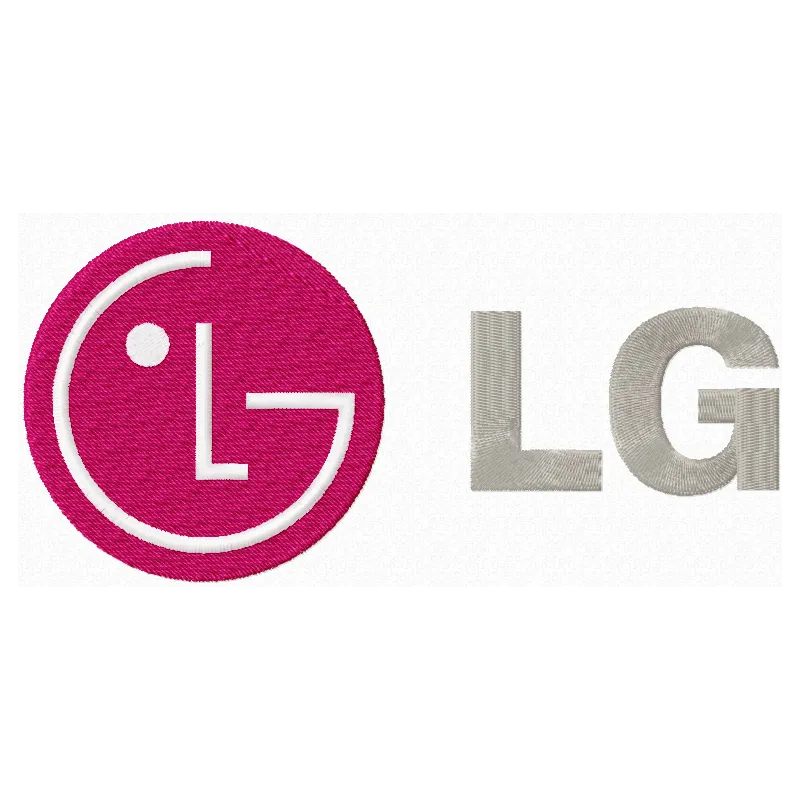 Preview of LG Electronics embroidery design featuring intricate stitching patterns ideal for tech-themed projects.