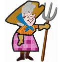 Grandmother Pearl embroidery design showcasing intricate stitching patterns for home decor and hobby projects.