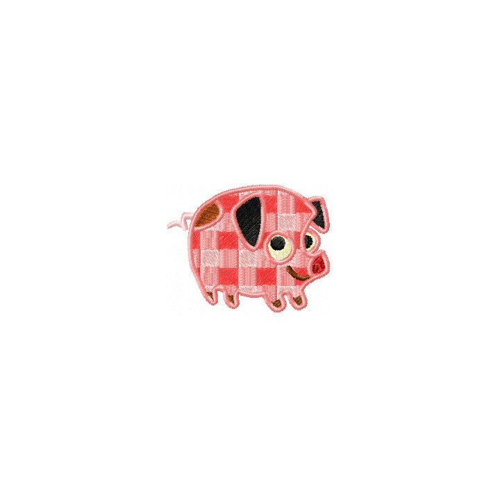 Small Pig 1 embroidery design - Embroidery Design