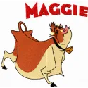 Maggie 3 embroidery design featuring a charming farm animal motif, perfect for embellishing t-shirts and tote bags.
