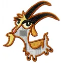 Jeb Goat embroidery design showcasing a playful goat motif, perfect for stitching on t-shirts or tote bags.