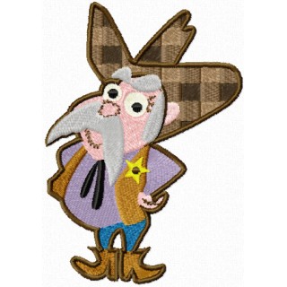 Sheriff embroidery design - Embroidery Design