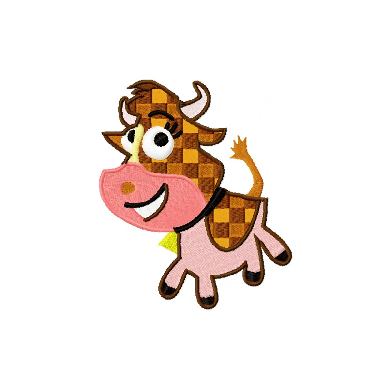 Maggie 2 embroidery design featuring a charming farm animal motif, ideal for stitching on t-shirts or tote bags.