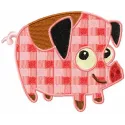 Preview of Mother Pig embroidery design, showcasing a charming farm animal motif for various stitching projects.