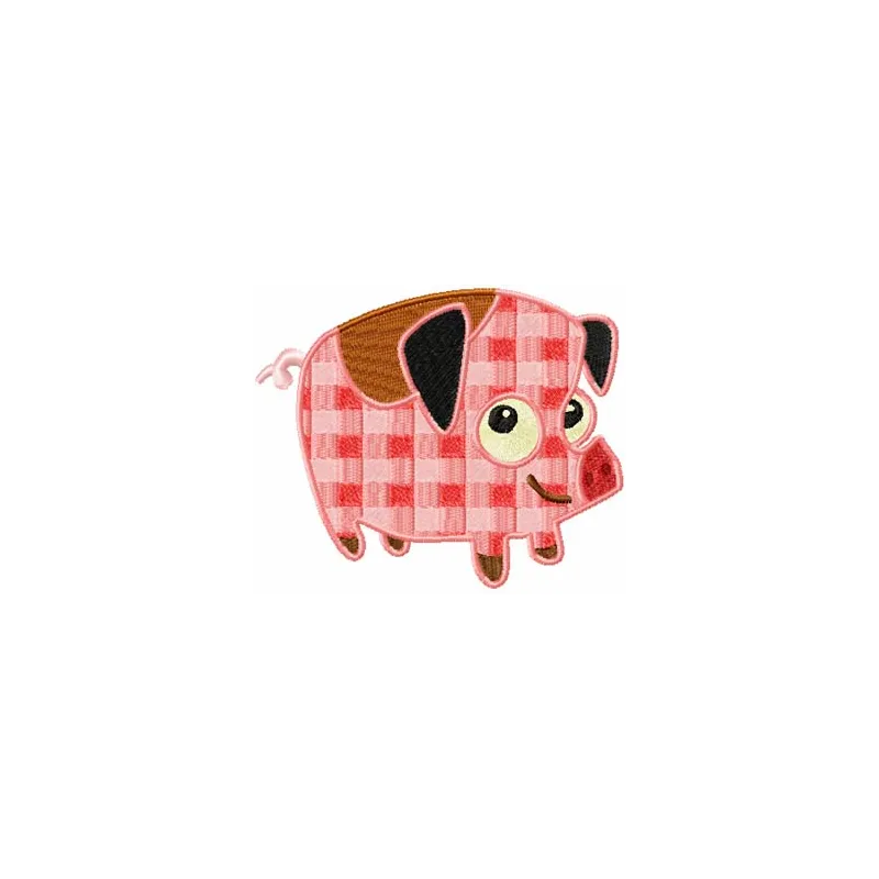 Preview of Mother Pig embroidery design, showcasing a charming farm animal motif for various stitching projects.