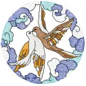 Preview of the Loving Birds 2 embroidery design featuring intricate stitched motifs of affectionate birds.