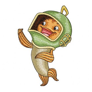 Fish embroidery design - Embroidery Design