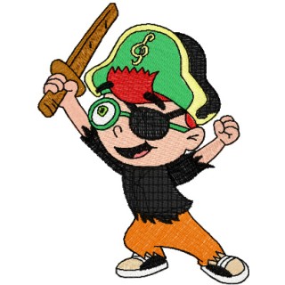 Leo Pirat embroidery design - Embroidery Design