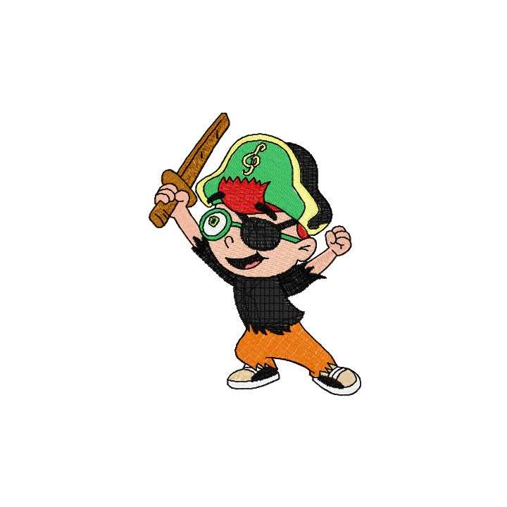 Leo Pirat embroidery design - Embroidery Design