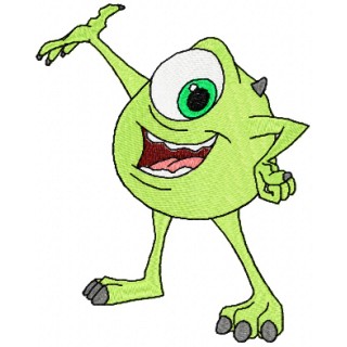 Mike Wazowski embroidery design - Embroidery Design