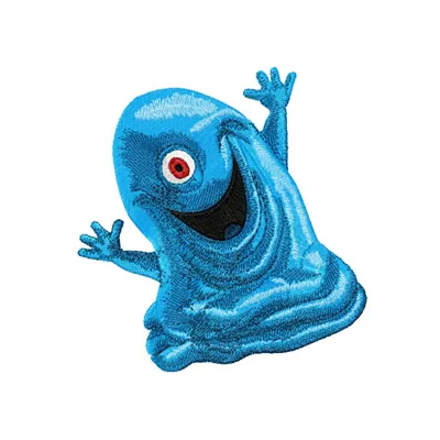 Preview of the Bob Gelatinous Mass embroidery design featuring a whimsical monster motif.