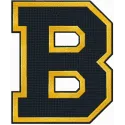 Boston Bruins big B logo embroidery design for stitching on apparel and accessories like caps and hoodies.