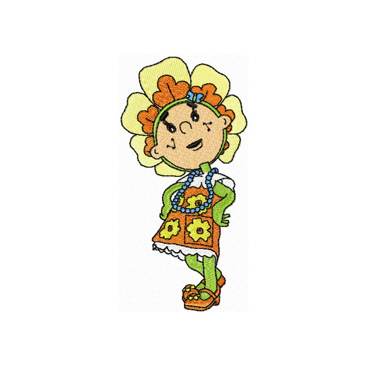 Flowertots Buttercup embroidery design - Embroidery Design