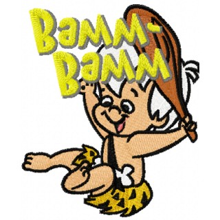 Bamm-Bamm embroidery design - Embroidery Design