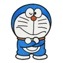 Doraemon 1 embroidery design featuring a playful cat motif, perfect for stitching on t-shirts or tote bags.