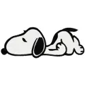 Snoopy sleep embroidery design featuring the beloved character in a cozy slumber, perfect for stitching on blankets.