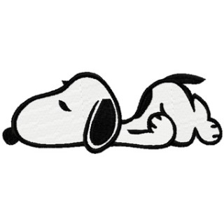 Snoopy sleep embroidery design - Embroidery Design